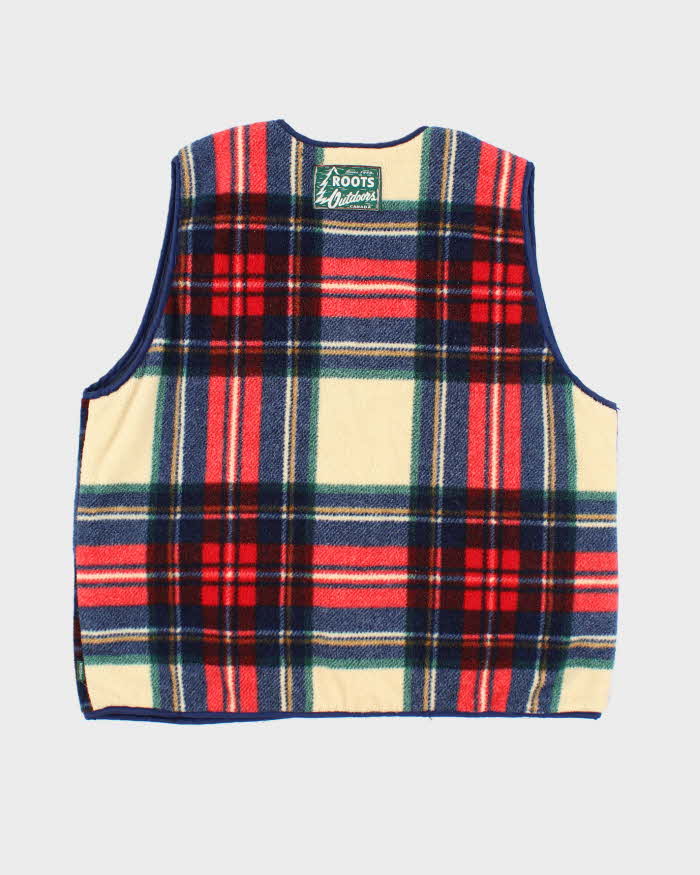 Vintage 90's Roots Quilted Zip Up Gilet - M