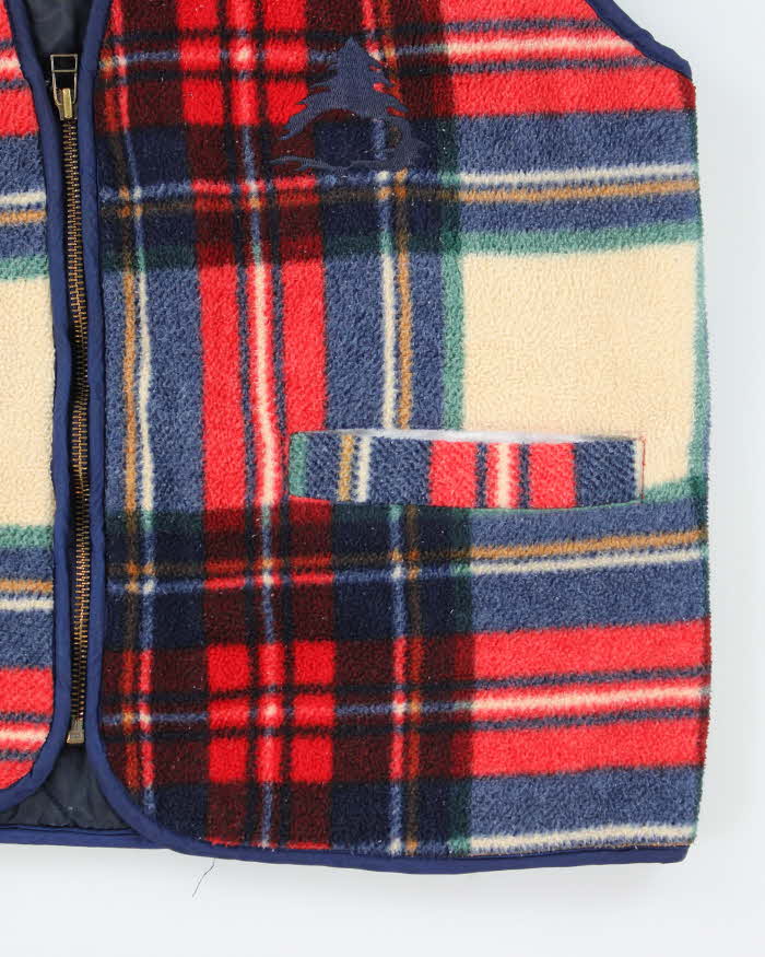 Vintage 90's Roots Quilted Zip Up Gilet - M