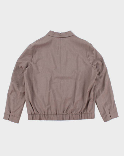Vintage Y2K Hugo Boss Lightweight Zip Up Harrington Jacket - L