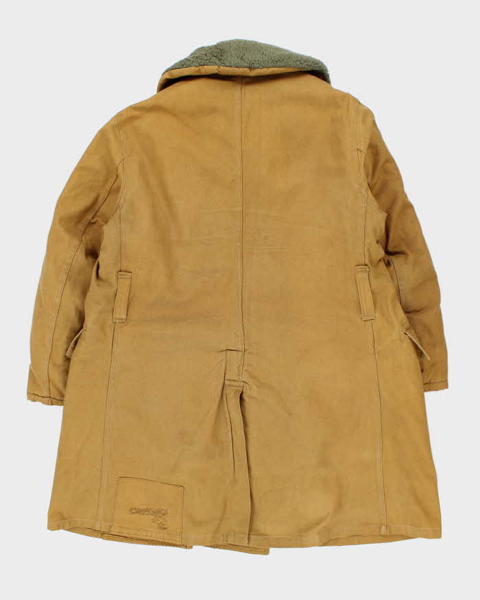 Vintage 50's Canadian Military Shearling Lined Jeep Jacket - XL