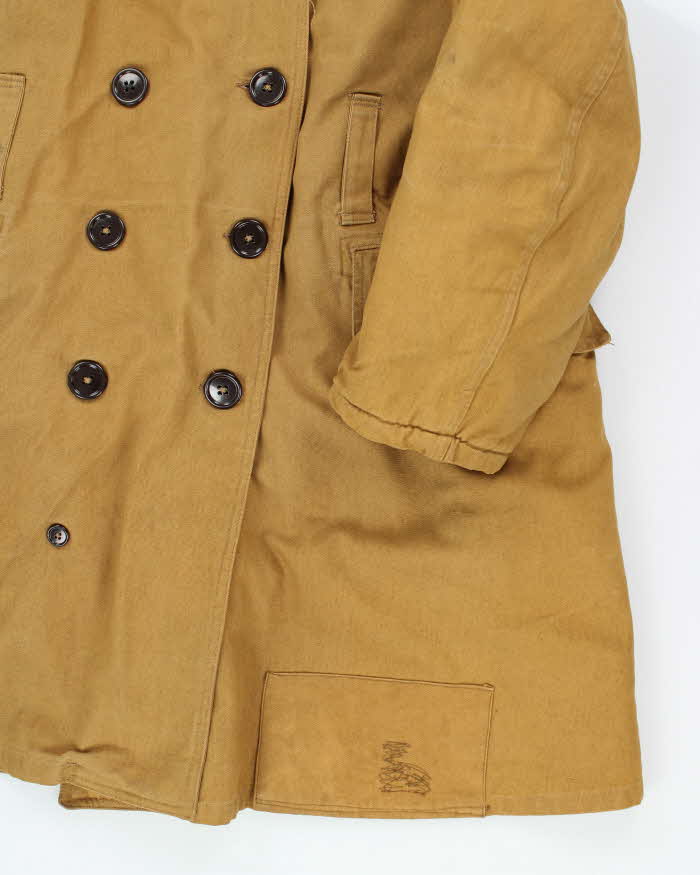 Vintage 50's Canadian Military Shearling Lined Jeep Jacket - XL