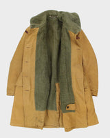 Vintage 50's Canadian Military Shearling Lined Jeep Jacket - XL