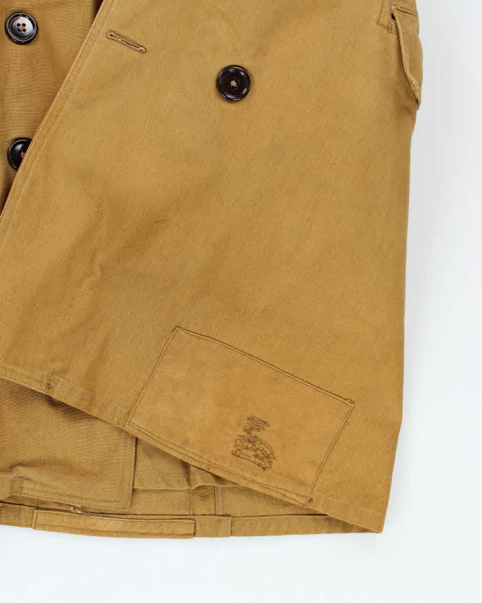 Vintage 50's Canadian Military Shearling Lined Jeep Jacket - XL