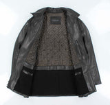 Vintage Marc New York Black Leather Zip-Up Jacket - XXL