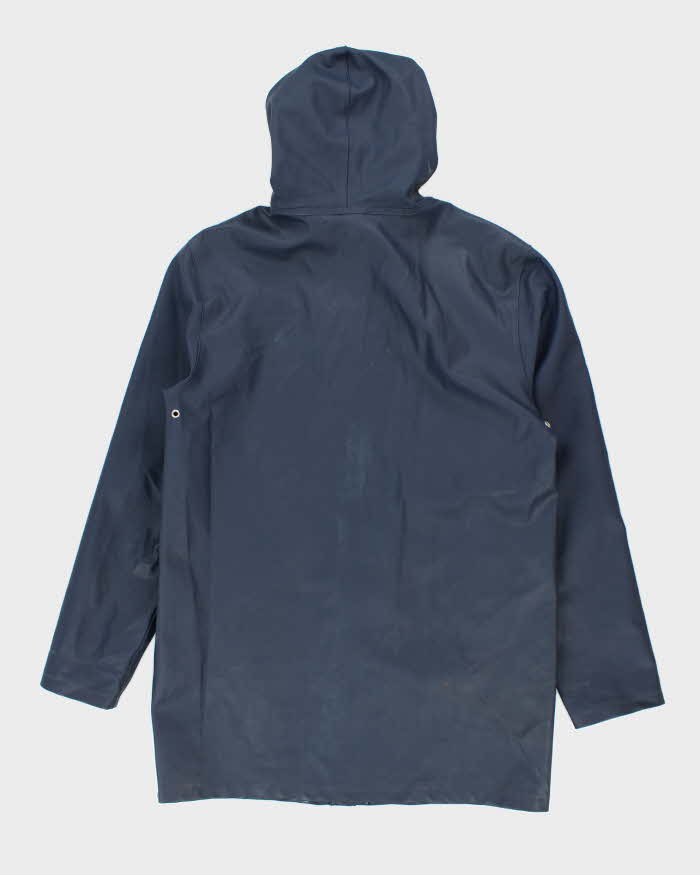 Vintage Stutterheim Hooded Waterproof Rain Coat - M