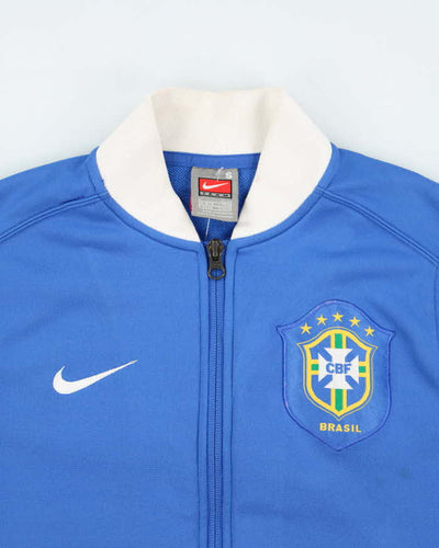 Vintage Y2K Nike Brazil International Football Team Track Jacket - S