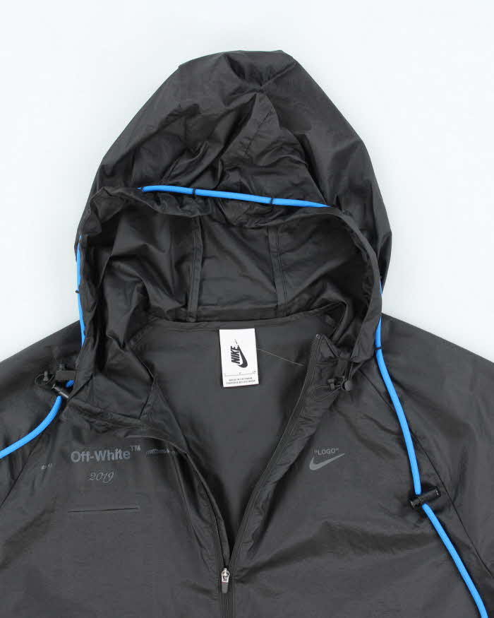 Off White x Nike Lightweight Hooded Windbreaker Jacket - S