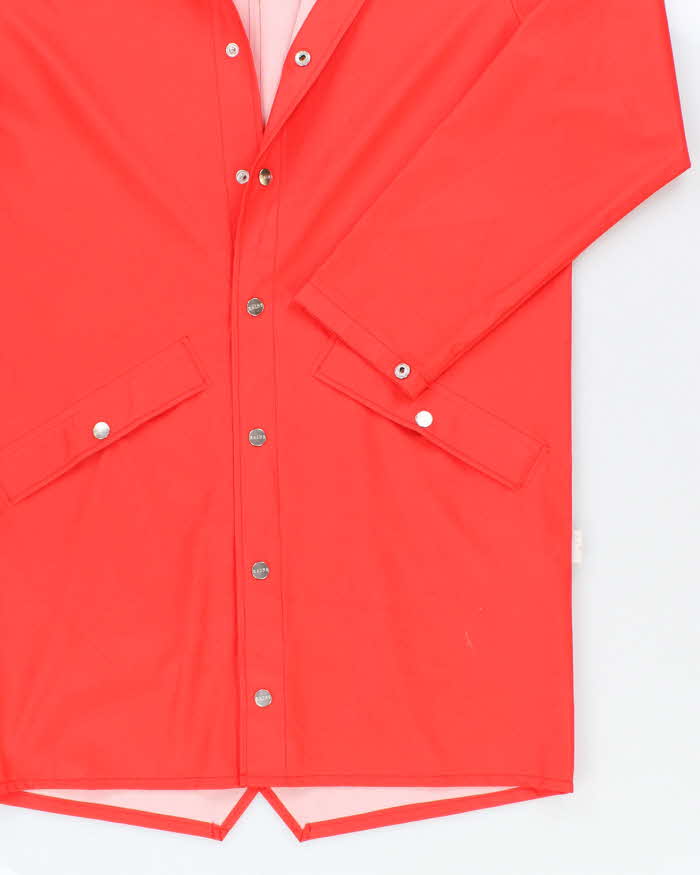 Vintage Rains Snap Button Hooded Rain Jacket - XS