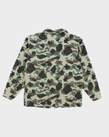 Vintage 90's Military Style Multi Pocket Harrington Jacket - L