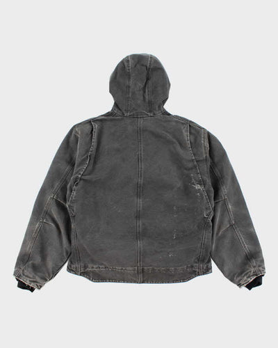 Vintage Carhartt Lined Heavyweight Hooded Workwear Jacket - L