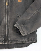 Vintage Carhartt Lined Heavyweight Hooded Workwear Jacket - L