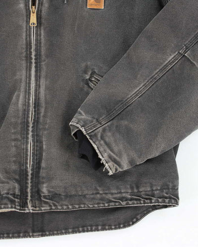 Vintage Carhartt Lined Heavyweight Hooded Workwear Jacket - L