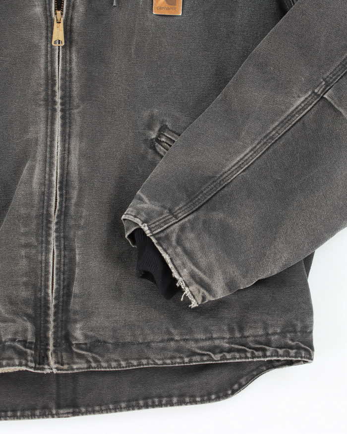 Vintage Carhartt Lined Heavyweight Hooded Workwear Jacket - L