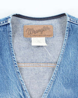 Vintage 90's Wrangler Medium Wash Denim Gilet - XL