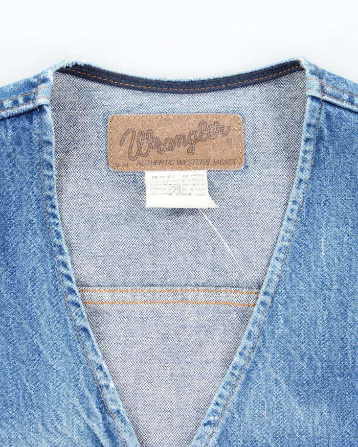Vintage 90's Wrangler Medium Wash Denim Gilet - XL