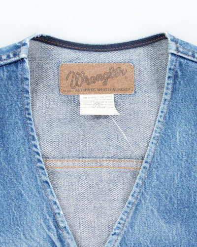 Vintage 90's Wrangler Medium Wash Denim Gilet - XL