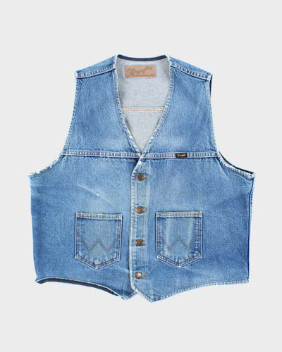 Vintage 90's Wrangler Medium Wash Denim Gilet - L