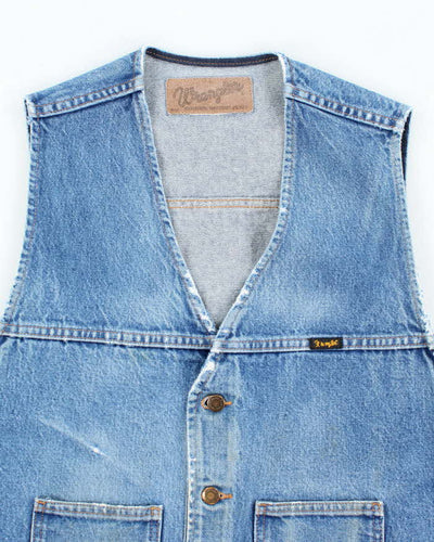 Vintage 90's Wrangler Medium Wash Denim Gilet - L