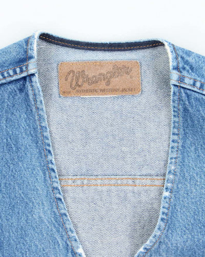 Vintage 90's Wrangler Medium Wash Denim Gilet - L