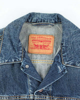 Vintage 2000's Levi's Dark Wash Denim Cut Off Gilet - L
