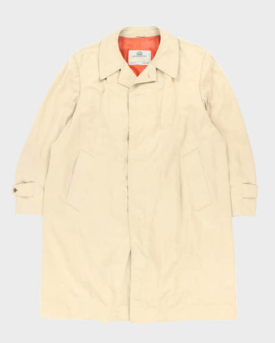 Vintage Aquascutum Lightweight Button Up Trench Coat - L