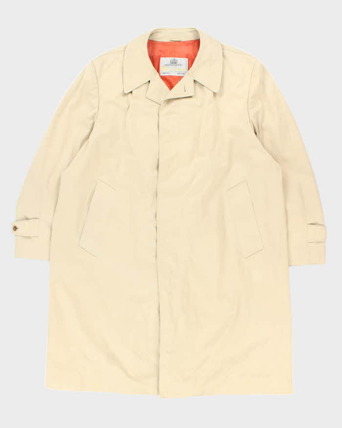 Vintage Aquascutum Lightweight Button Up Trench Coat - L