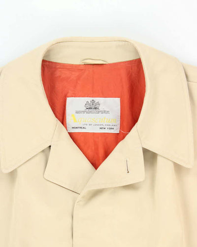 Vintage Aquascutum Lightweight Button Up Trench Coat - L