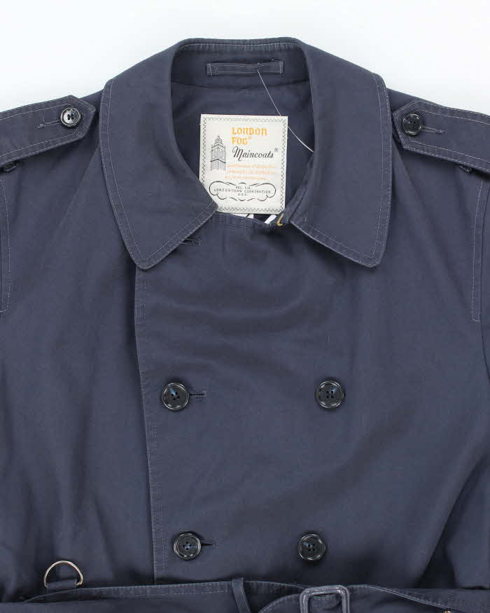 Vintage  London Fog Double Panel Button Up Trench Coat - L