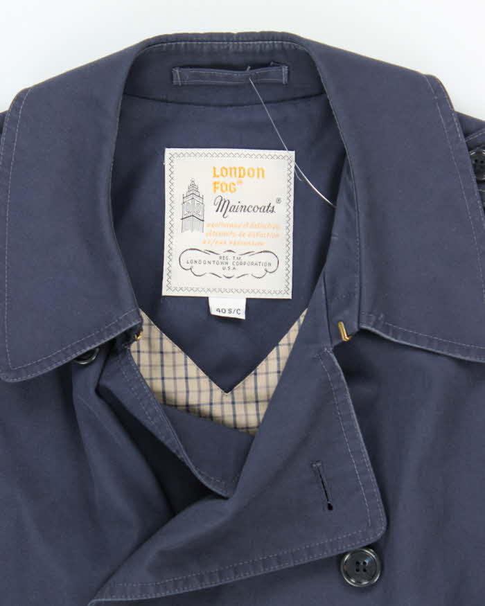 Vintage  London Fog Double Panel Button Up Trench Coat - L