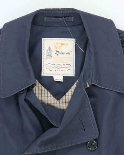 Vintage  London Fog Double Panel Button Up Trench Coat - L