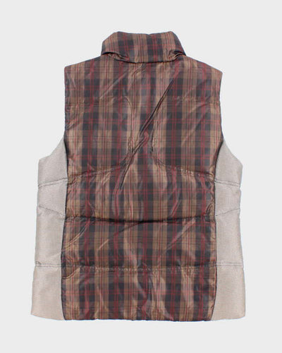 Vintage 2000's Burberry Brit Reversible Puffer Gilet - S