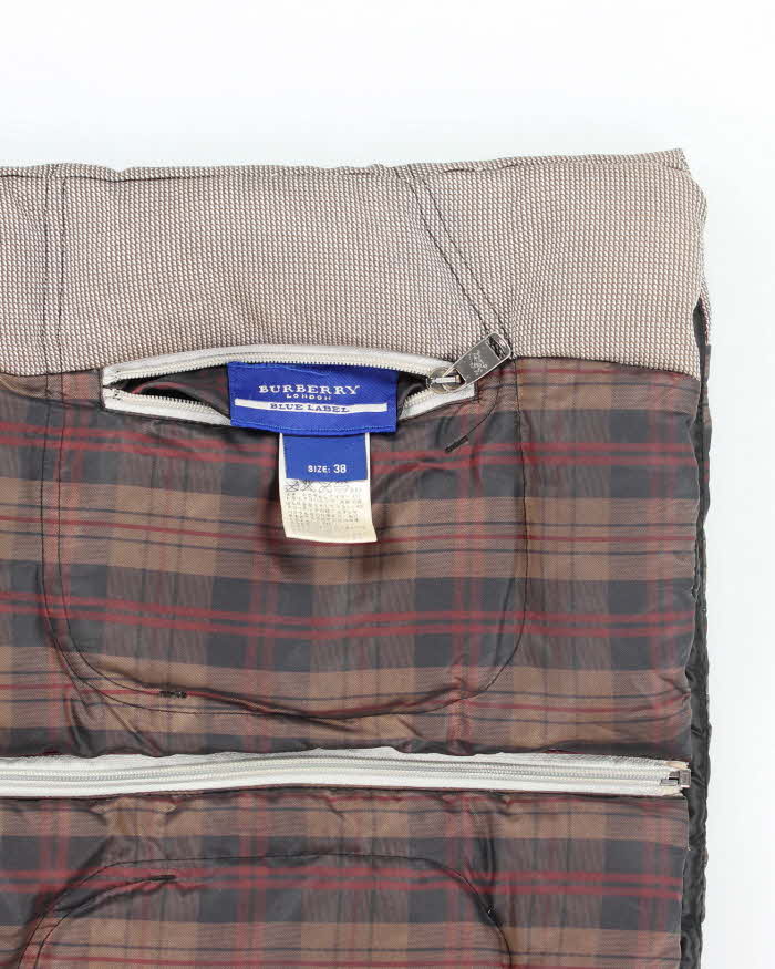 Vintage 2000's Burberry Brit Reversible Puffer Gilet - S