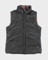 Vintage 2000's Burberry Brit Reversible Puffer Gilet - S