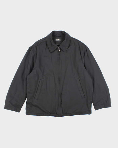 Vintage Hugo Boss Insulated Zip Up Harrington Jacket - XL