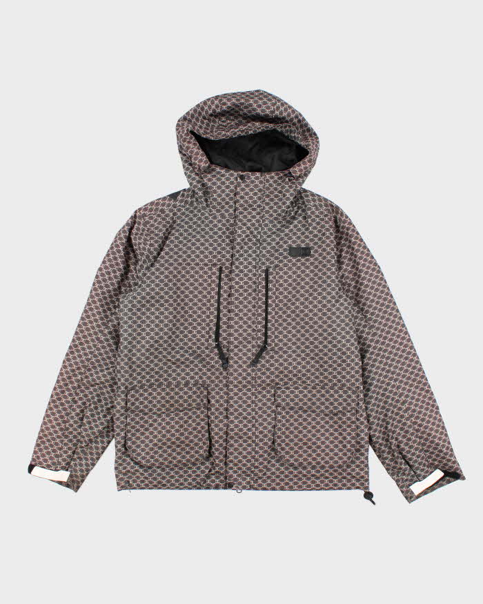 Vintage 2000's DC Skate Co. Monogram Hooded Ski Jacket - L