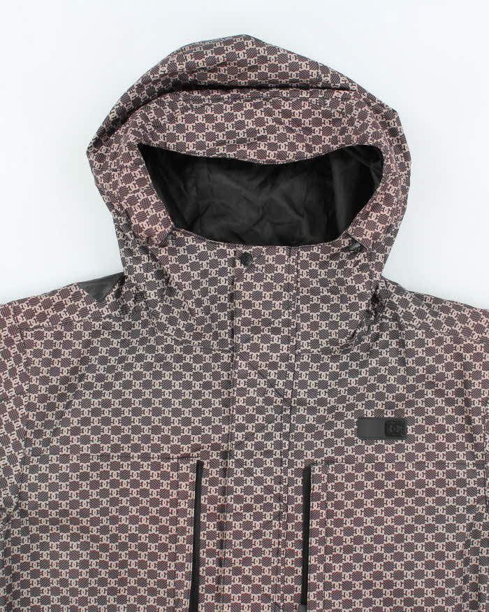 Vintage 2000's DC Skate Co. Monogram Hooded Ski Jacket - L