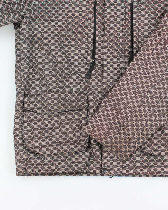 Vintage 2000's DC Skate Co. Monogram Hooded Ski Jacket - L