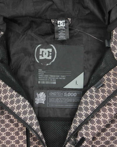 Vintage 2000's DC Skate Co. Monogram Hooded Ski Jacket - L