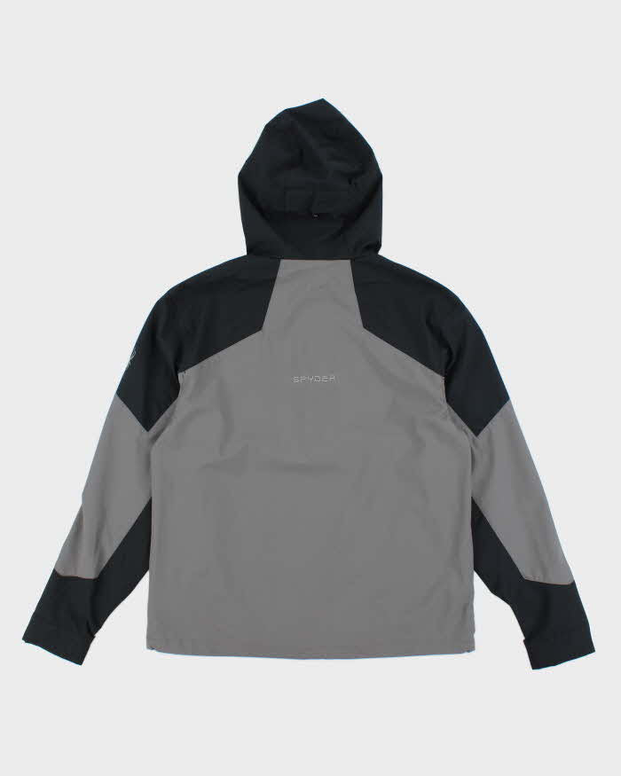 Vintage Y2K Sypder Lightweight 1/4 Zip Hooded Anorak Jacket - M