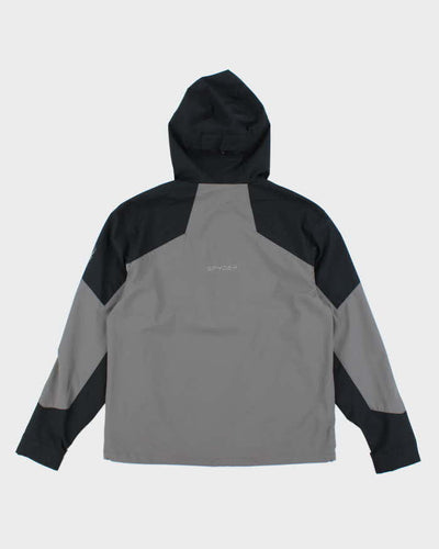 Vintage Y2K Sypder Lightweight 1/4 Zip Hooded Anorak Jacket - M