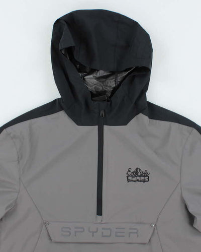 Vintage Y2K Sypder Lightweight 1/4 Zip Hooded Anorak Jacket - M