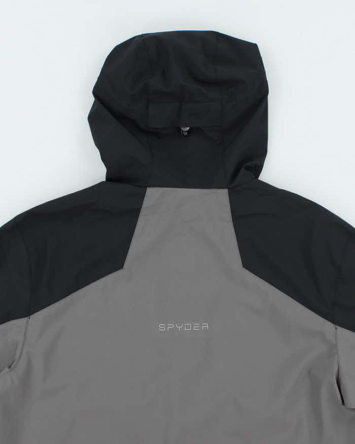 Vintage Y2K Sypder Lightweight 1/4 Zip Hooded Anorak Jacket - M