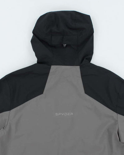 Vintage Y2K Sypder Lightweight 1/4 Zip Hooded Anorak Jacket - M