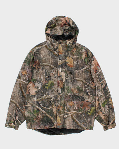 Vintage Y2K True Timber Hooded Real Tree Camouflage Jacket - XL