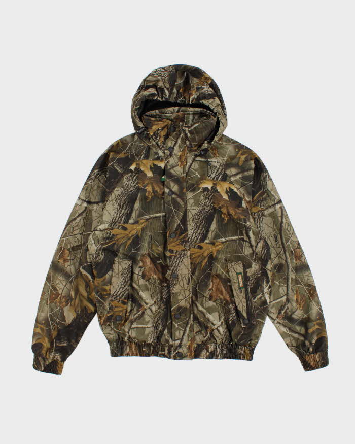 Vintage 2000's Remington Real Tree Camouflage Hooded Jacket - M