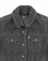 Vintage 2000's Levi's Fleeced Lined Black Wash Denim Jacket - M