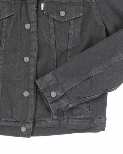 Vintage 2000's Levi's Fleeced Lined Black Wash Denim Jacket - M