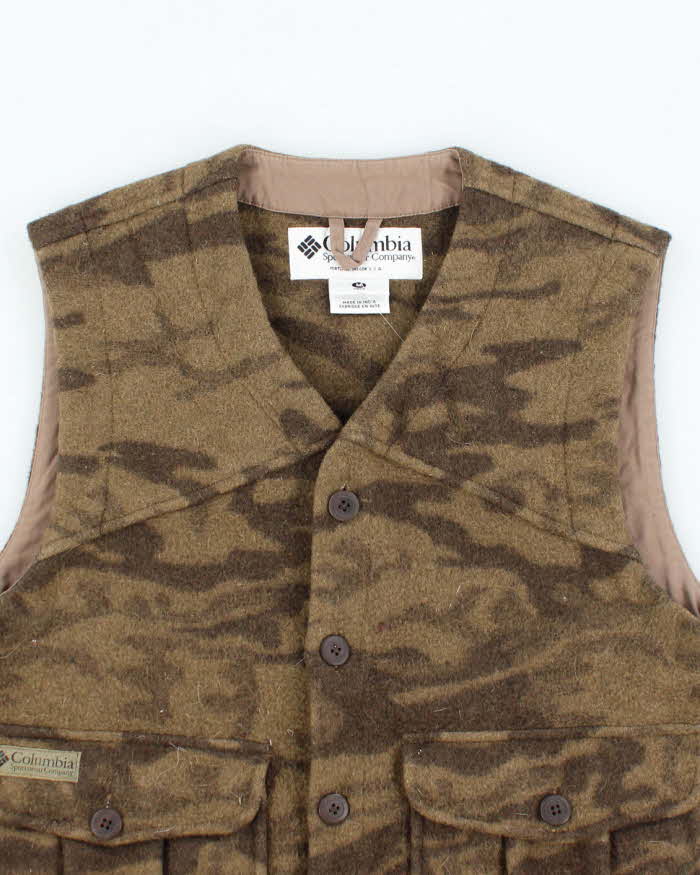 Vintage 2000's Columbia Camouflage Insulated Gilet - M