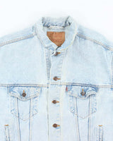 Vintage 90's Levi's Light Wash Oversized Denim Jacket - XL
