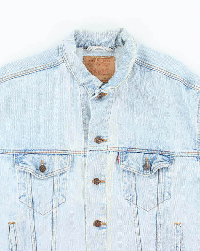Vintage 90's Levi's Light Wash Oversized Denim Jacket - XL